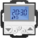 WIR elektronik eUHR eU220, Zeitschaltuhr zur Steuerung von Rollläden, Jalousien, Markisen über gängige Rohrmotoren, Manualbetrieb per Drucktasten o. Automatikbetrieb mit Schaltzeiten (Verkehrsweiß)