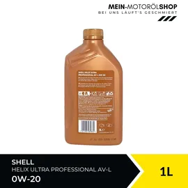 Shell Helix Ultra Professional AV-L 550048040 0W-20 1 l