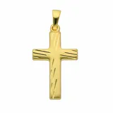Kettenanhänger ADELIA ́S "Kreuzanhänger 333 Gold ( 8K )", gold, Schmuckanhänger, Damen, Gold, Kettenanhänger, Goldanhänger Kreuz
