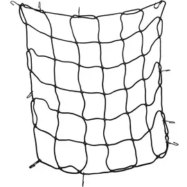 PETEX 43195804 Gepäcknetz mit 12 Haken, schwarz 95 x 95 cm