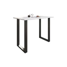 Möbel Kraft Bartisch Tresen Stehtisch hoher Tisch Bartresen Tisch - weiß ¦ Maße cm B: 140 H: 102