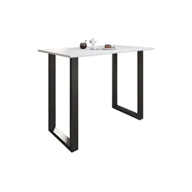 Möbel Kraft Bartisch Tresen Stehtisch hoher Tisch Bartresen Tisch - weiß ¦ Maße cm B: 140 H: 102