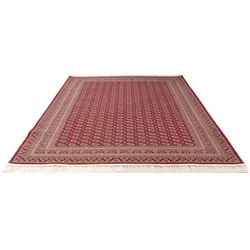 Orientteppich MORGENLAND "Arabesque Allure - Orientalischer Webteppich", rot, B:200cm H:0,8mm L:300cm, Polyester, Teppiche, OrientOptik