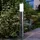 GLOBO Wegeleuchte Edelstahl H 80 cm mit Bewegungsmelder anthrazit 1x E27