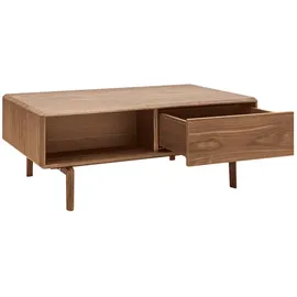 miliboo Rechteckiger Couchtisch Schwarz Nussbaum 100 x 0 x 0 cm