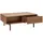 miliboo Rechteckiger Couchtisch Schwarz Nussbaum 100 x 0 x 0 cm