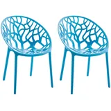CLP Hope Stapelstuhl 59 x 60 x 80 cm blau 2 St.