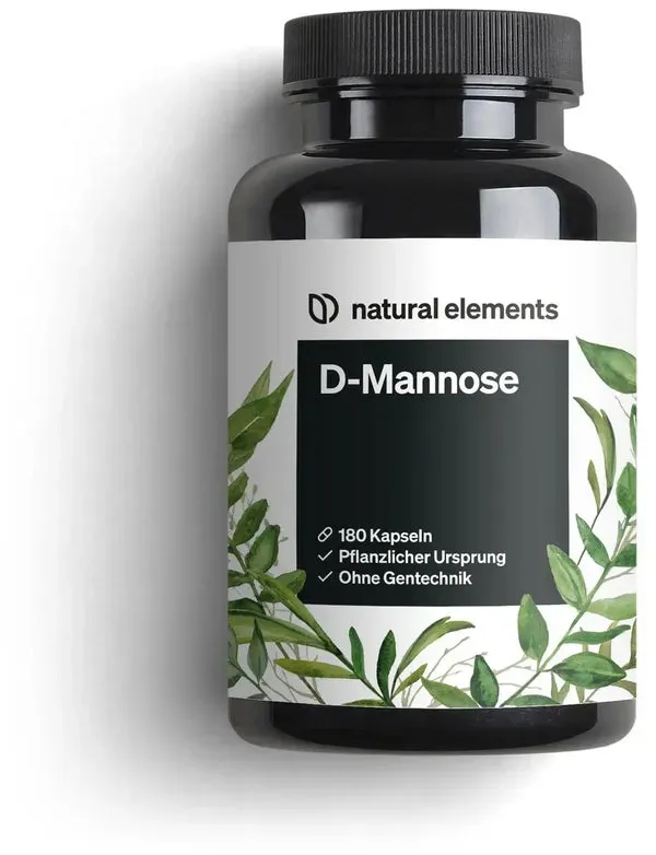 D-Mannose – 180 Kapseln – 1800mg D-Mannose pro Tagesdosis – vegan, optimal dosiert, ohne unerwünschte Zusätze – in Deutschland produziert & laborgeprüft 180 St