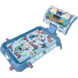 Lexibook Lexibook, Stitch, Elektronischer Tischflipper, Action- und Reflexspiel für Kinder und Familie, LCD-Bildschirm, Licht- und Soundeffekte, Blau, JG610D