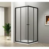 a&n&a aQualine AGGA BLACK Komplettdusche 90 x 185 cm Aqualine-BLF909