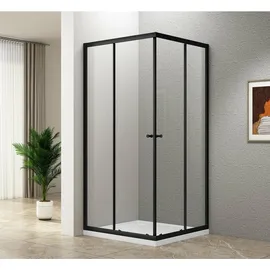 a&n&a aQualine AGGA BLACK Komplettdusche 90 x 185 cm Aqualine-BLF909