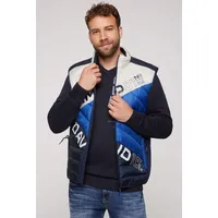 Camp David Steppweste mit Colour-Blocking grau XL