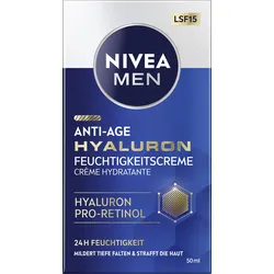 NIVEA MEN Anti Age Hyaluron Feuchtigkeitscreme SPF15