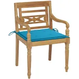vidaXL Batavia-Stühle mit Kissen 8 Stk. Massivholz Teak