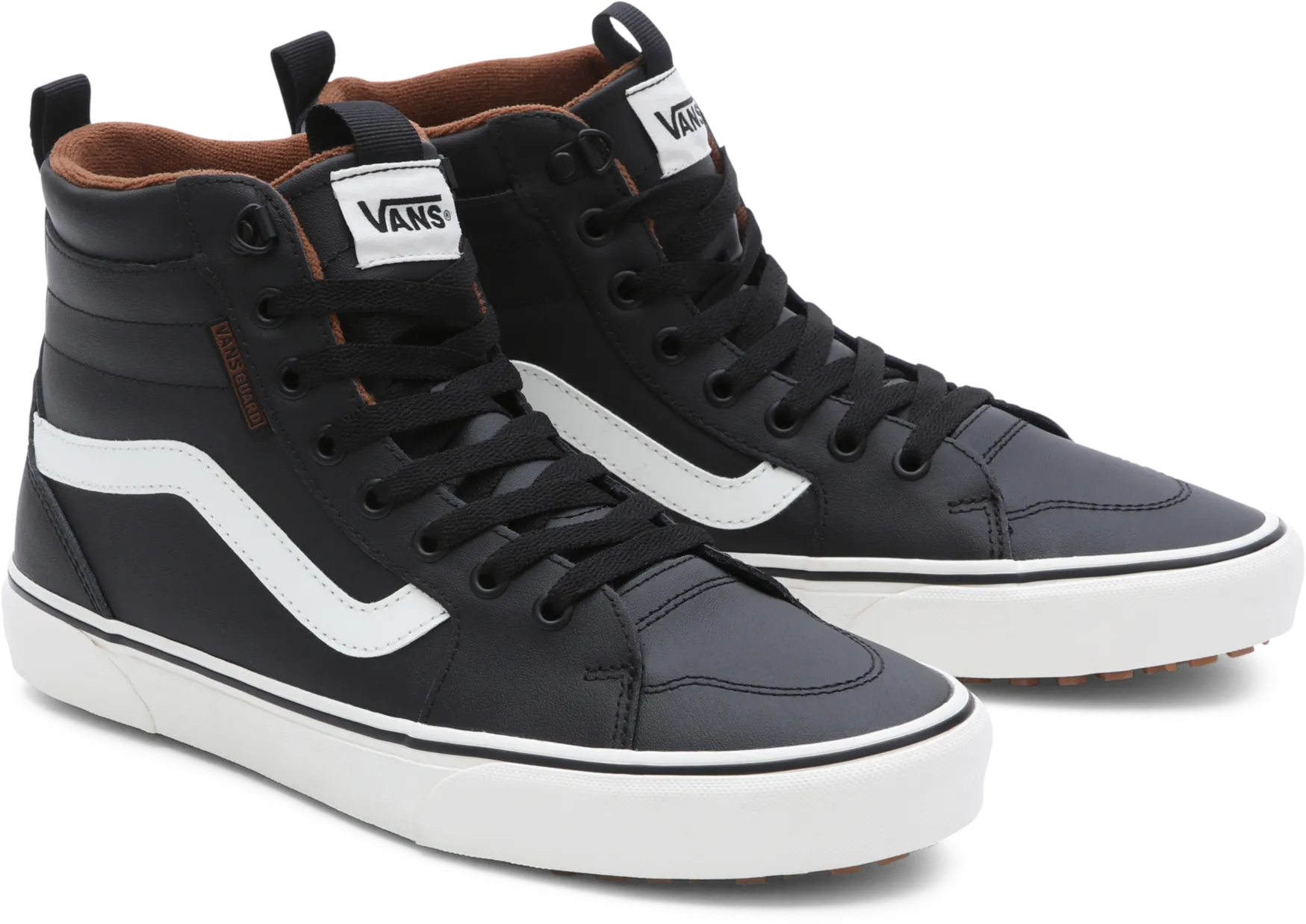 Vans Sneaker »Filmore Hi VansGuard«, mit kontrastfarbenem Logobadge an der Ferse Vans schwarz 42