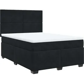 vidaXL Boxspringbett 140 x 200 cm Schwarz
