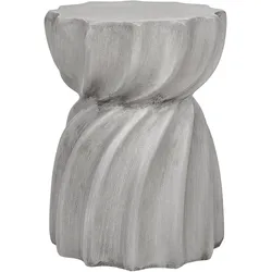 Garten Beisttelltisch Beton grau rund ⌀ 35 cm ALGUA