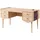 xlmoebel Schreibtisch Holz-Schreibtisch Buche / Braun