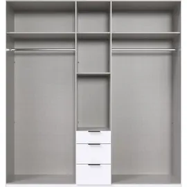 WIMEX Drehtürenschrank Mugano 225 x 236 x 58 cm Schwarz