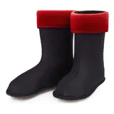 Ladeheid Kinder Mädchen Jungen Wärmende Stiefelsocken für Gummistiefel Innenschuh KL045 (Rot, 33 EU). - 33