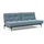 Innovation Living Schlafsofa Splitback Styletto dunkel Stoff Light Blue