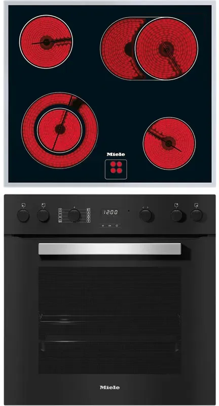 Herdset Miele H 2459 E Active Obsidianschwarz + KM 6013