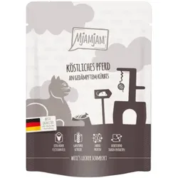 Katzen - Nassfutter MJAMJAM Cat Adult Pferd & Kürbis, 300 g