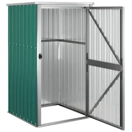 vidaXL Metallgerätehaus 0,88 x 0,89 x 1,61 m grün