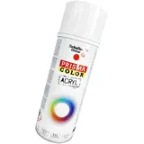 Lackspray Acryl Sprühlack Prisma Color RAL 9016 verkehrsweiß, 400ml + Bisomo Sticker