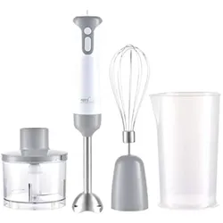 MIXXXO TRIO Stabmixer, 400 W, mit Zerkleinerer und Schneebesen