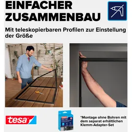 Tesa Insektenschutz-Tür Insect Stop Falt 100 x 220 cm Anthrazit