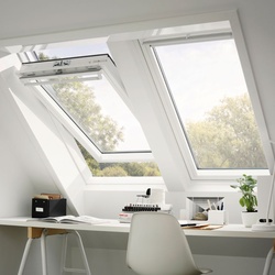 VELUX Dachfenster GGU 0162 Schwingfenster Kunststoff ENERGIE SCHALLSCHUTZ KUPFER Fenster, 94x160 cm (PK10)