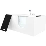 AcquaVapore Badewanne Seniorenwanne mit Tür S15-R-ALL 85x160cm, (1-tlg), mit Ablaufgarnitur weiß