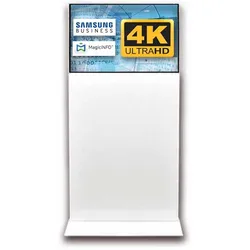 Digitale Infostele Trendline, Querformat in 43", weiss - Die Digitale Werbesäule Made in EU