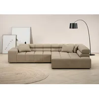 Home Affaire Ecksofa Ancona incl. Kopfteilverstellung, OTTOs Choice, Breite 319cm, L-Form, wahlweise motorische Sitztiefenverstellung, auch in Cord + Easy Care beige