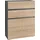 Home Affaire Wisla Midischrank 76 x 98 x 35 cm Grau Holzwerkstoff