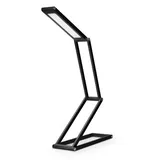 kwmobile LED Aluminium Tischlampe faltbar Akku Nachttisch Leselampe dimmbar USB Ladekabel - Akku Schreibtischlampe Faltlampe in Schwarz