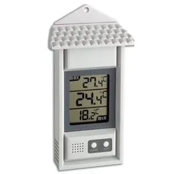 TFA Dostmann 30.1039, Elektronisches Umgebungsthermometer, Draußen, Digital, Wei