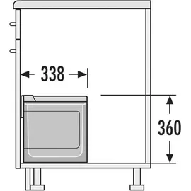 HAILO Abfalltrennsystem 3644821 Raumspar Tandem S Plus