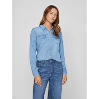 VILA Bista Denim Hemd Medium Blue Denim / Wash Clean L