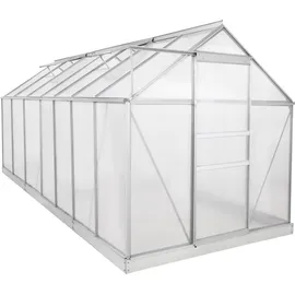 Zelsius Gewächshaus Aluminium Weiß HKP 6 mm 8,17 m2