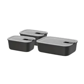 Mepal EasyClip Frischhaltedose Set nordic black 2 x 0,7 l + 1 x 1,5 l