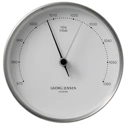 Georg Jensen - Henning Koppel Barometer, Stahl / weiß Ø 10 cm