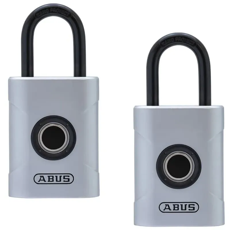 ABUS TouchTM 57/45 Fingerabdruck Vorhangschloss Schlüssellos Innen/Außen 2er Set