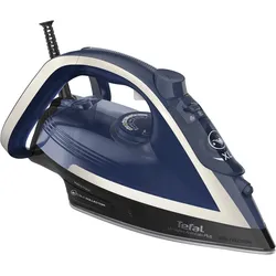 Tefal Dampfbügeleisen »Ultragliss Plus FV6846, 2800 Watt, abnehmbarer Kalk-Kollektor,«, 2800 W, 50 g/Min. kontinuierliche Dampfabgabe, 260 g/Min. Dampfstoß, 89201604-0 blau/weiß