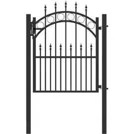 GAH Alberts Einzeltor 120 x 96 cm Bordeaux/Anthrazitgrau Metall