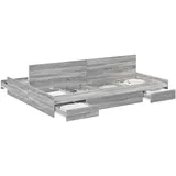 vidaXL 140 x 200 cm Grau