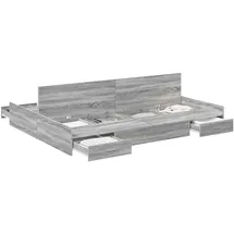 vidaXL 140 x 200 cm Grau