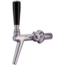 ich-zapfe Kompensatorhahn aus Chromnickelstahl mit Edelstahl-Kompensator, poliert, Length:55 mm