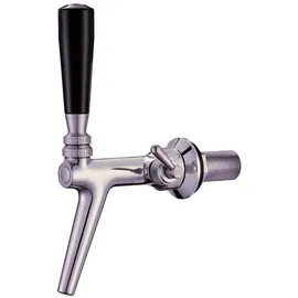 ich-zapfe Kompensatorhahn aus Chromnickelstahl mit Edelstahl-Kompensator, poliert, Length:55 mm